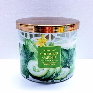 Goose Creek CUCUMBER GARDEN Large 3-Wick Scented Candle, 14.5 oz